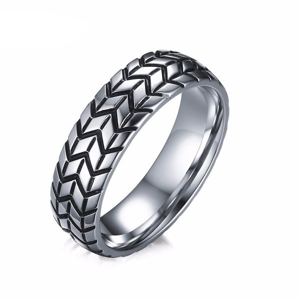Tire Tread Style Grooved Ring