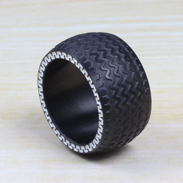 Black Gun Plated Tire Ring