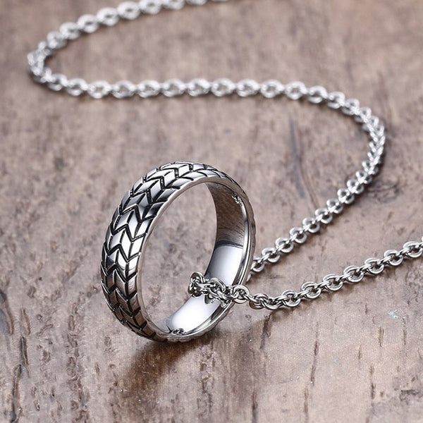 Tire Tread Style Grooved Ring