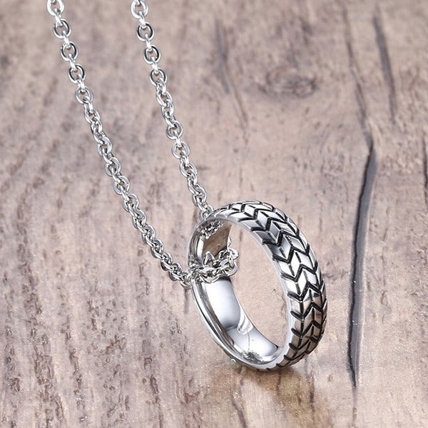 Tire Tread Style Grooved Ring