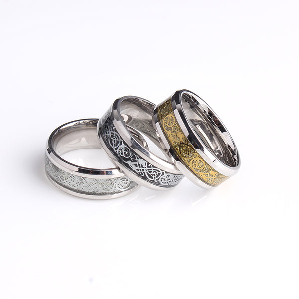 Carbon Fiber Dragon Rings
